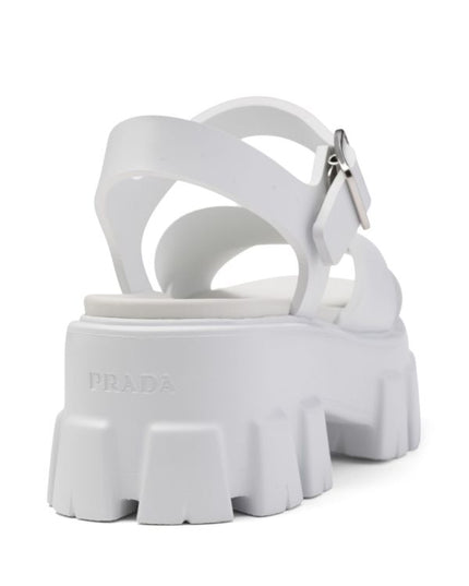 Prada
triangle-logo platform sandals