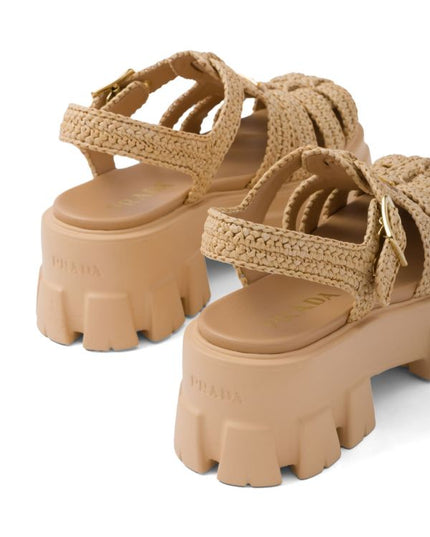 Prada
Monolith raffia sandals