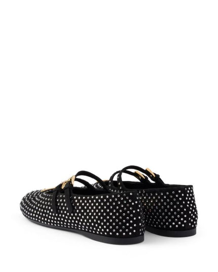 Prada
crystal-embellished ballerina shoes
