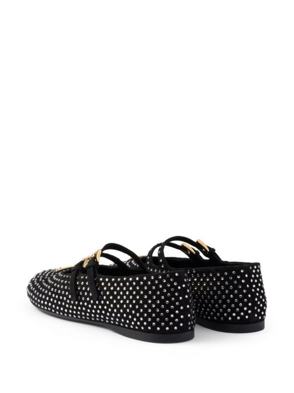 Prada
crystal-embellished ballerina shoes