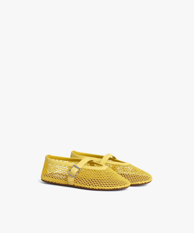 BALLET FLATS IN FISHNET
