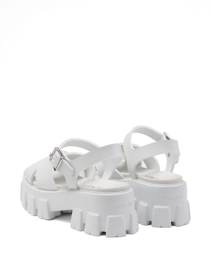 Prada
triangle-logo platform sandals