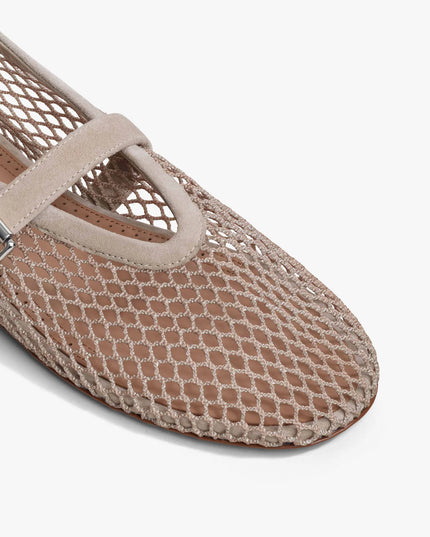 BALLET FLATS IN FISHNET