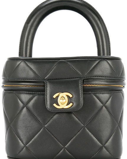 CHANEL Quilted Cosmetic Vanity Hand Bag
