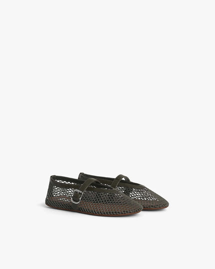 BALLET FLATS IN FISHNET
