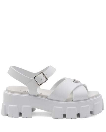 Prada
triangle-logo platform sandals