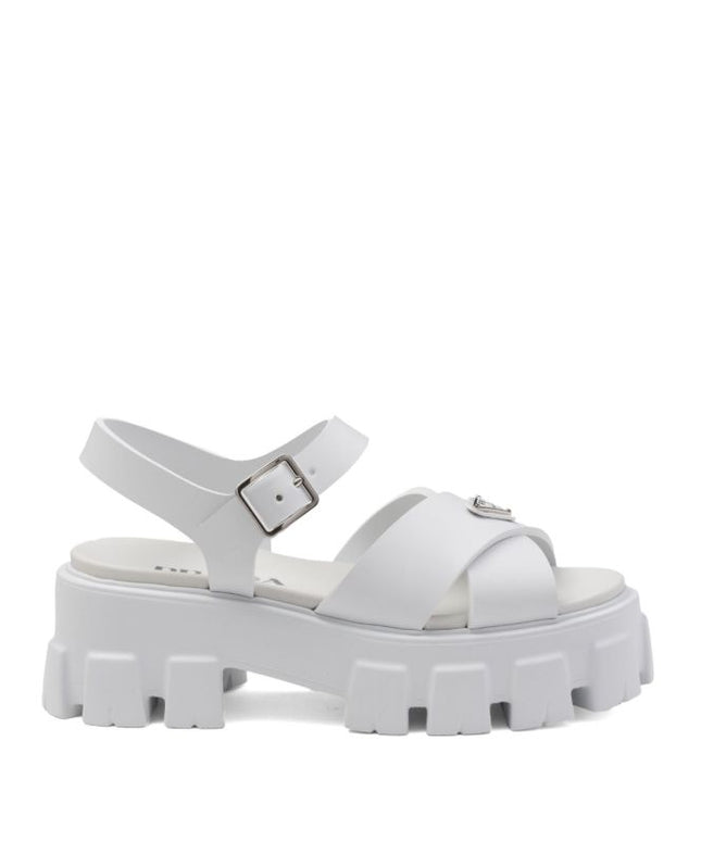 Prada
triangle-logo platform sandals