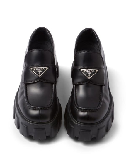 Prada
Monolith 55mm leather loafers