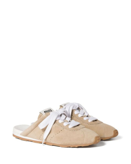 Miu Miu
Plume suede mules