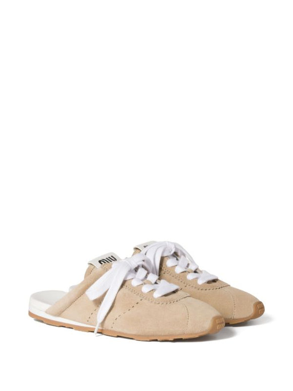 Miu Miu
Plume suede mules