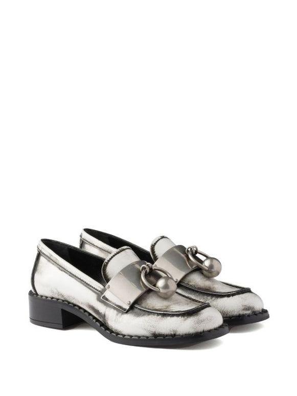 Prada
brushed leather loafers