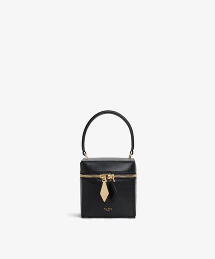 CUBE VANITY CASE IN SHINY GOATSKIN