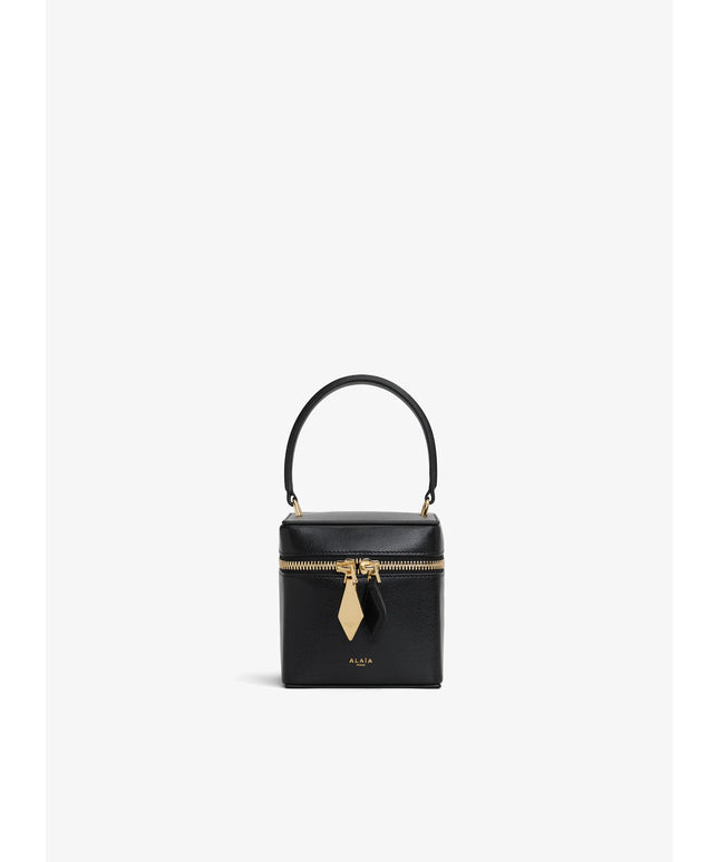 CUBE VANITY CASE IN SHINY GOATSKIN