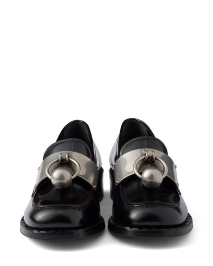 Prada
brushed leather loafers