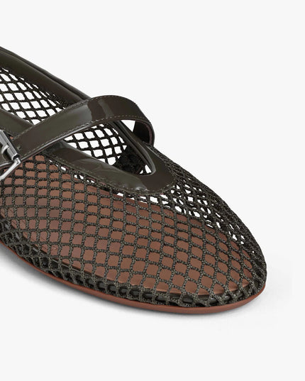 BALLET FLATS IN FISHNET