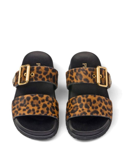 Prada
triangle-logo animal-print sandals