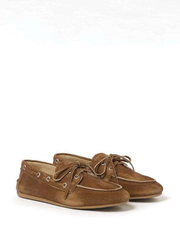 Miu Miu
logo-embossed suede loafers