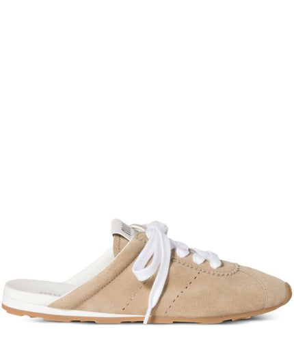 Miu Miu
Plume suede mules
