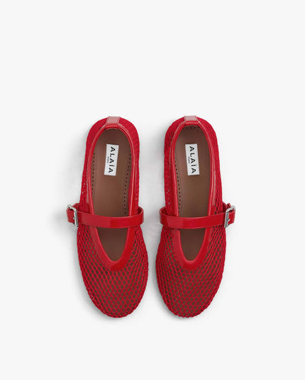 BALLET FLATS IN FISHNET