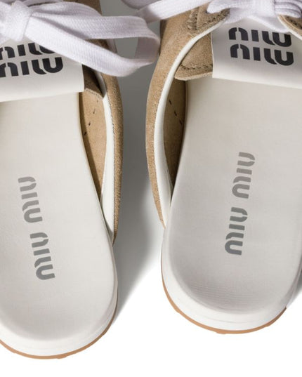 Miu Miu
Plume suede mules