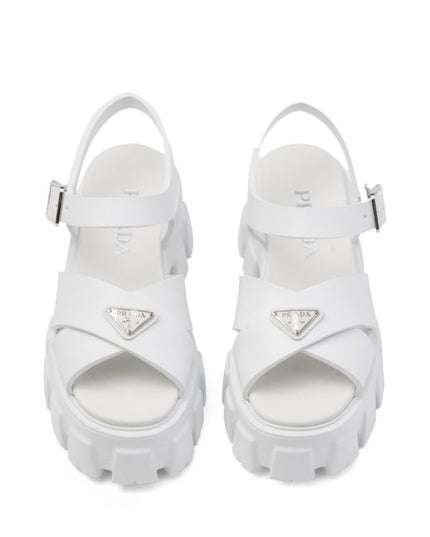 Prada
triangle-logo platform sandals
