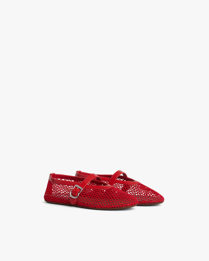 BALLET FLATS IN FISHNET