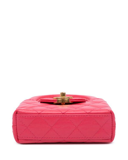 Chanel Mini Nano Aged Calfskin Kelly Shopper Bag