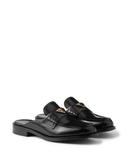 Prada
brushed leather mules
