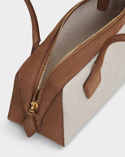 LE TECKEL MEDIUM BAG IN CANVAS AND NUBUCK