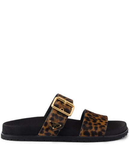 Prada
triangle-logo animal-print sandals