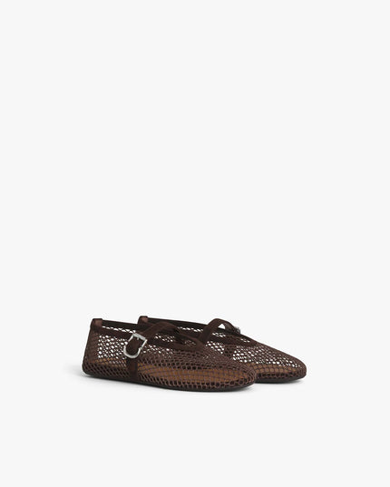 BALLET FLATS IN FISHNET
