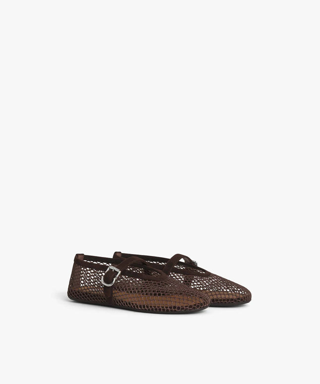 BALLET FLATS IN FISHNET